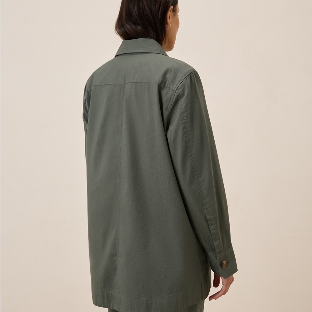 NWT Pact Organic Daily Twill Oversized Lightweight Jacket XXS / XS / S - Picture 9 of 12